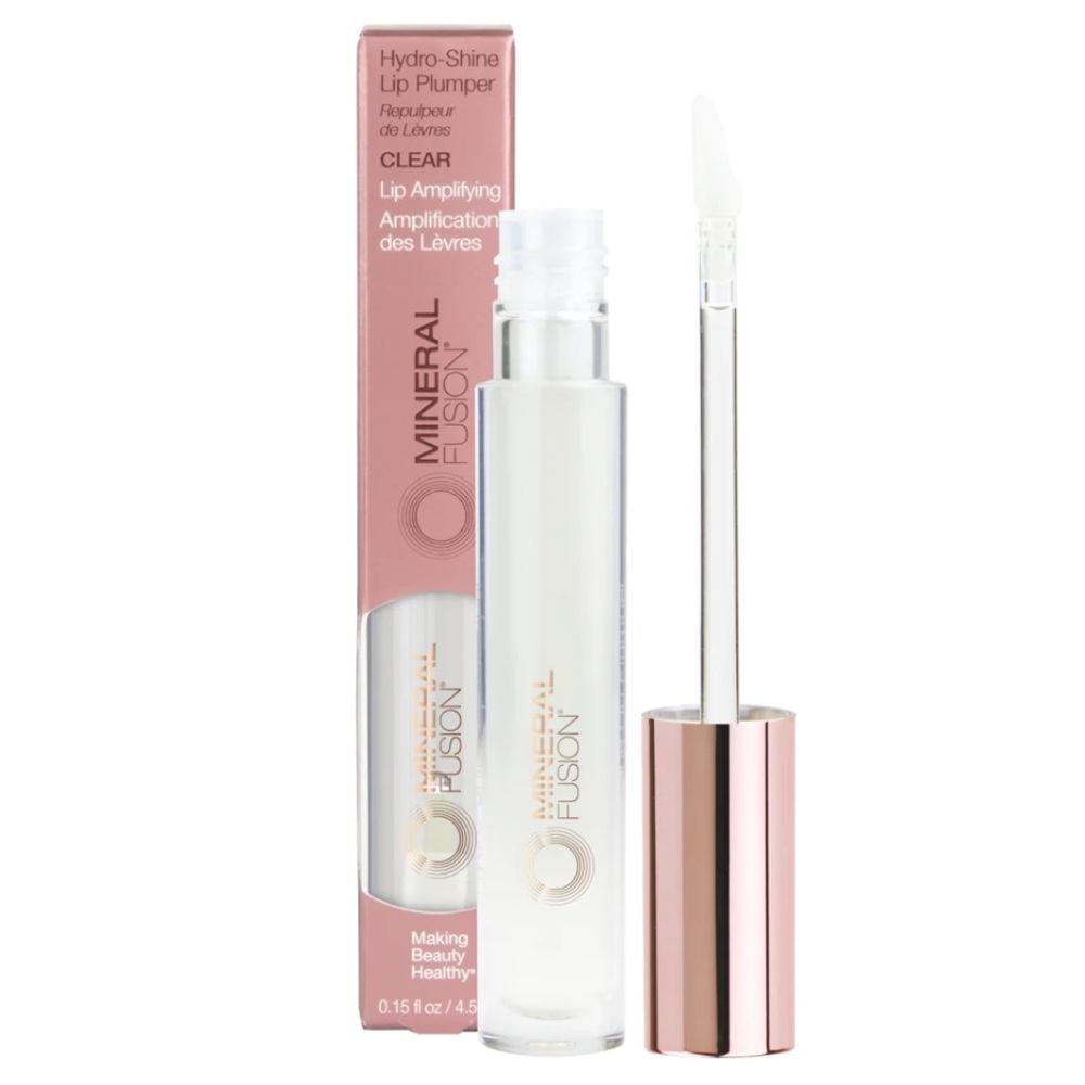 $9โค๏ธโ๐ฅ LAST 1! Mineralย Fusion Hydro Shine Lip PLUMPER Gloss CLEAR ๐ NEW IN BOX - Picture 1 of 2